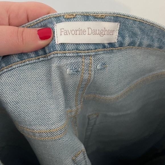 FAVORITE DAUGHTER NWT Jordie High Waist Distressed Straight Leg Jeans Size 24 - Picture 3 of 13